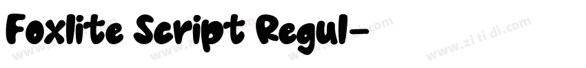Foxlite Script Regul字体转换 Foxlite Script Regul字体转换